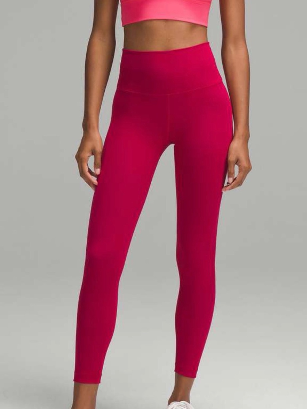 Lululemon Wunder train  High-Rise Full-Length Leggings - size 4 Ruby red 25’’